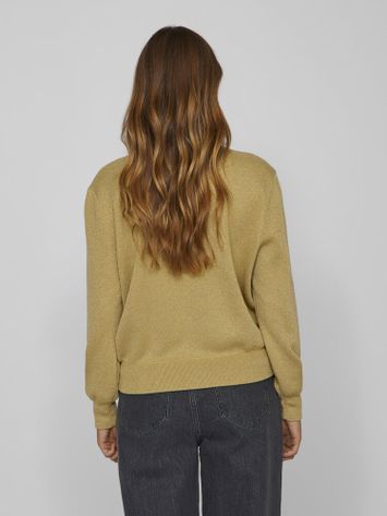 Gold gilet met lange mouwen Vila 