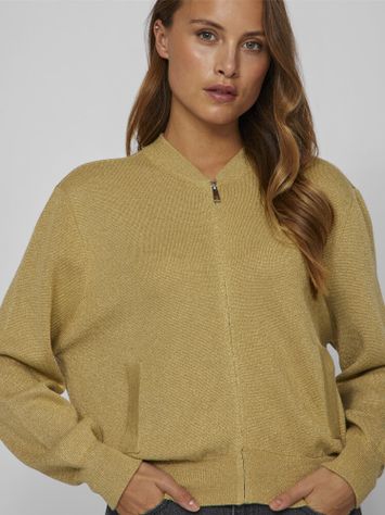 Gold gilet met lange mouwen Vila 