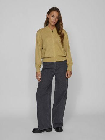 Gold gilet met lange mouwen Vila 