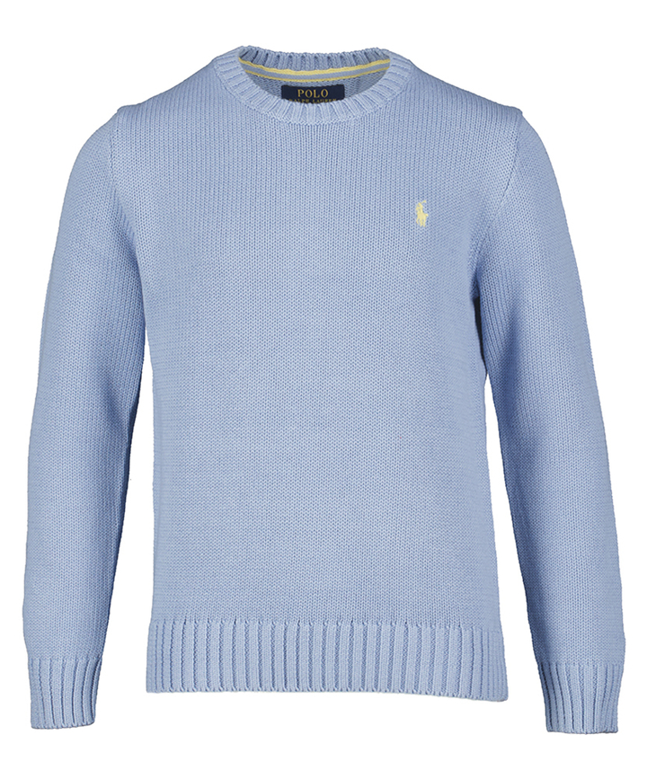 Blauwe katoenen gebreide trui Ralph Lauren 