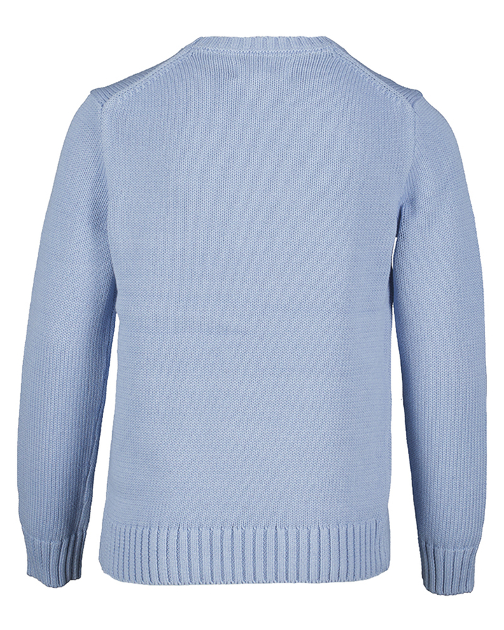 Blauwe katoenen gebreide trui Ralph Lauren 