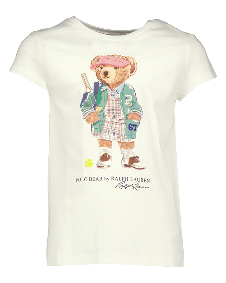 Witte t-shirt met beer Ralph Lauren