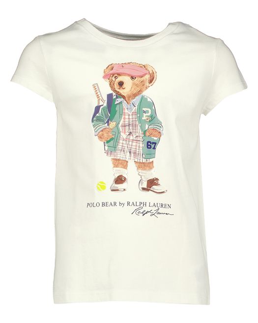 Witte t-shirt met beer Ralph Lauren