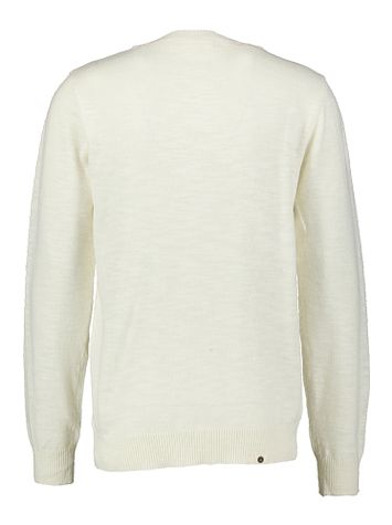Ecru katoenen pull met ronde hals Anerkjendt