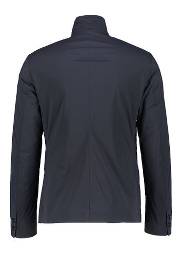 Donkerblauwe jas met schuine insteekzakken Orion Mirto Duno 