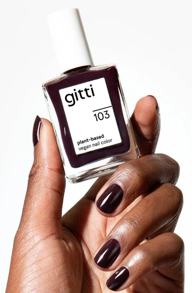 Aubergine nagellak Gitti