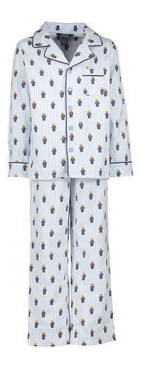 Katoenen flanellen pyjamaset met Polo Bear Ralph Lauren