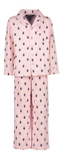 Katoenen flanellen pyjamaset met Polo Bear Ralph Lauren