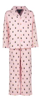 Ralph Lauren Kids Katoenen flanellen pyjamaset met Polo Bear Ralph Lauren