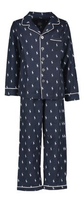 Ralph Lauren Katoenen flanellen pyjamaset met Polo Bear