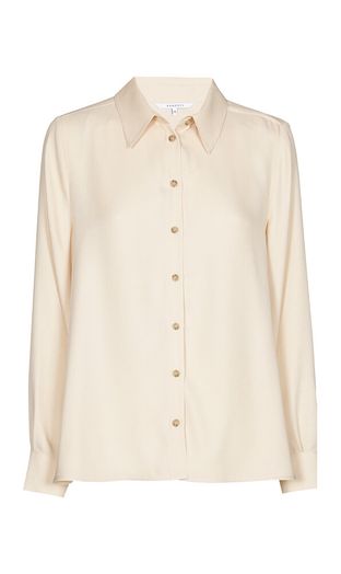 Champagne kleurige blouse met knopen Habon Xandres