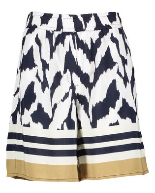 Saint Tropez Zwart wit gevlekte short met elastiek