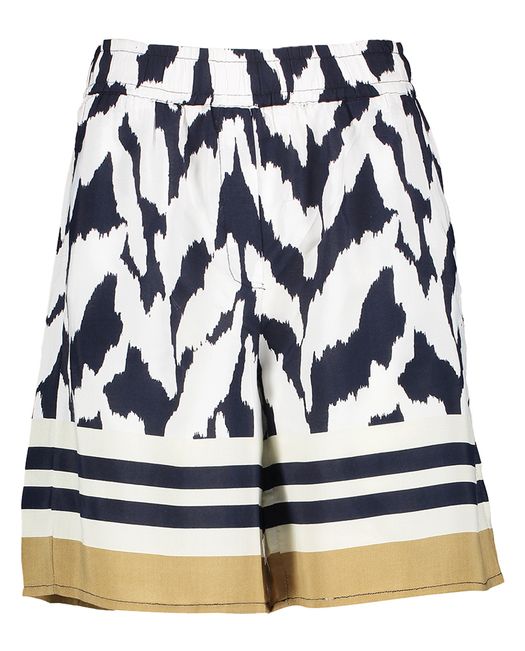 Zwart wit gevlekte short met elastiek Saint Tropez