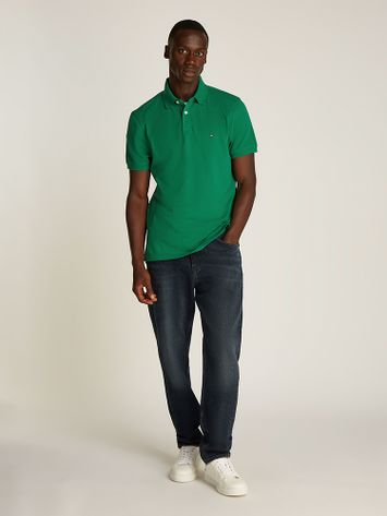 Groene polo met merklogo Tommy Hilfiger 
