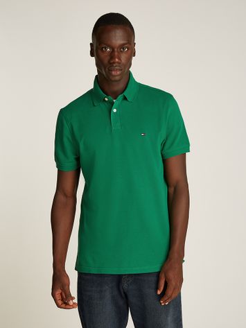 Groene polo met merklogo Tommy Hilfiger 