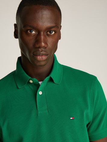 Groene polo met merklogo Tommy Hilfiger 
