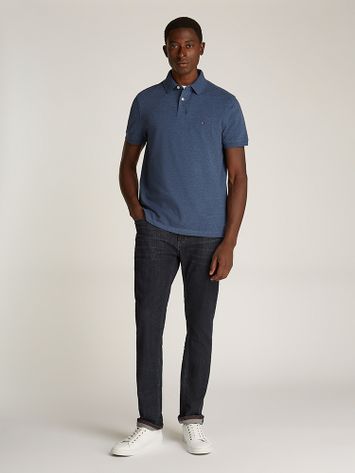 Blauwe polo met merklogo Tommy Hilfiger