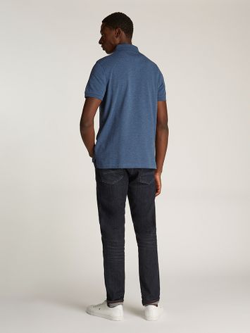 Blauwe polo met merklogo Tommy Hilfiger