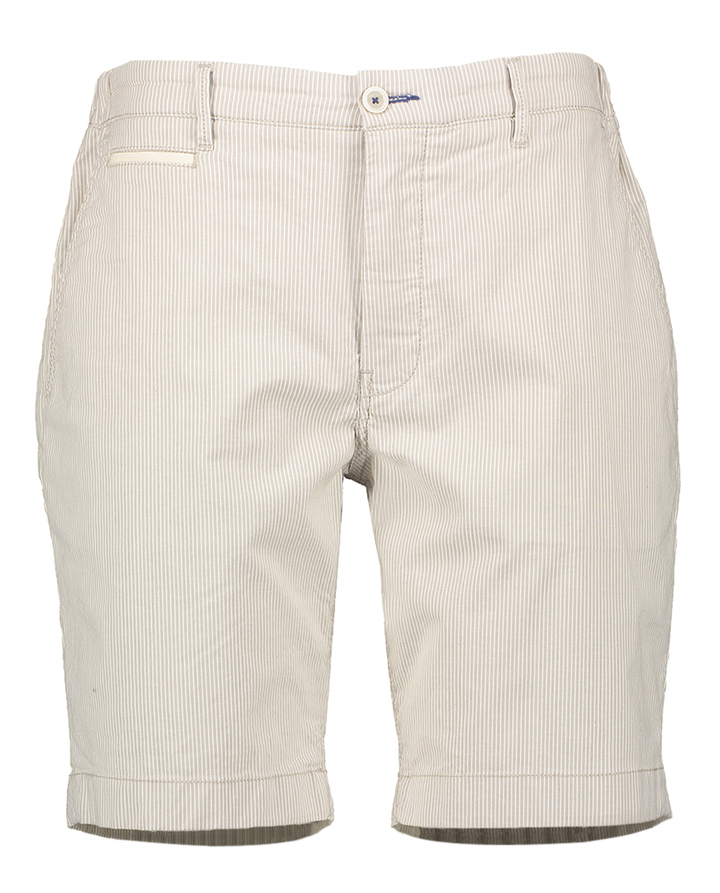 Beige gestreepte short Atelier Noterman 