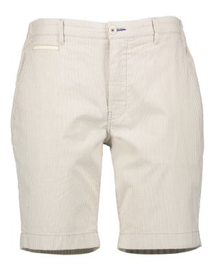 Atelier Noterman Beige gestreepte short