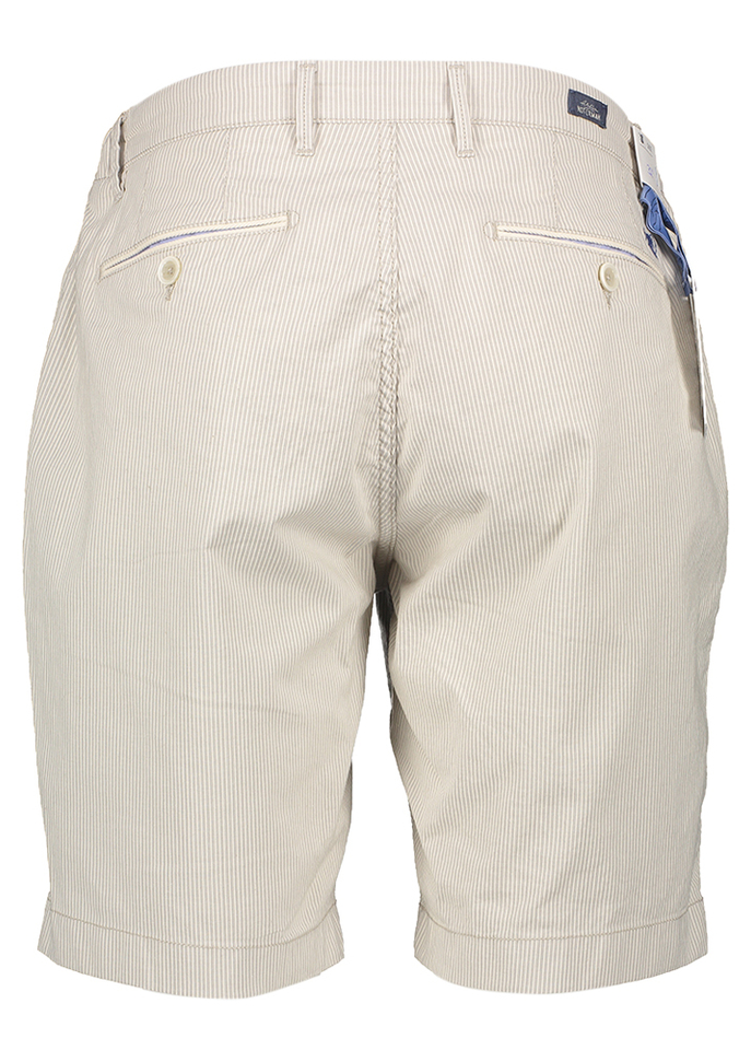 Beige gestreepte short Atelier Noterman 