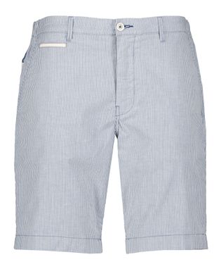 Atelier Noterman Jeansblauwe gestreepte short