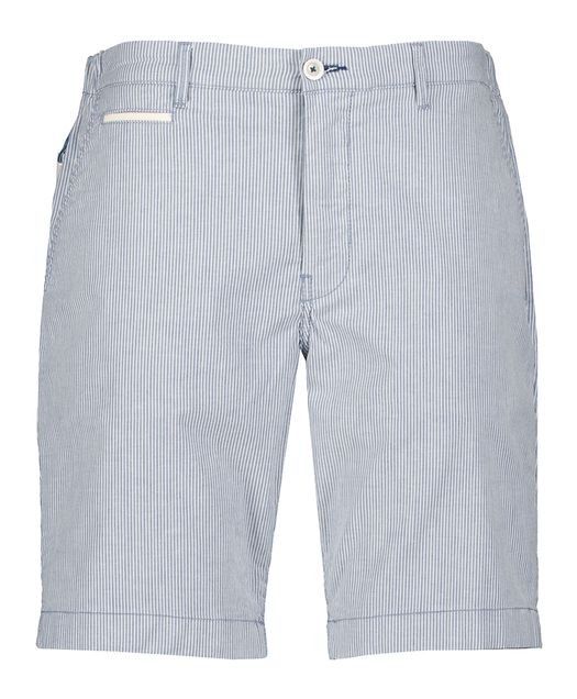 Jeansblauwe gestreepte short Atelier Noterman