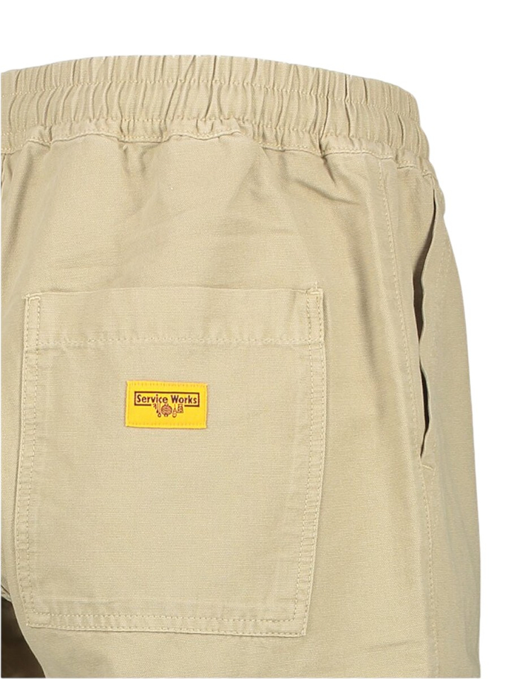 Beige katoenen short Service Works