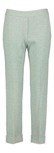 Peppermint kleurige broek met print Marie Mero 