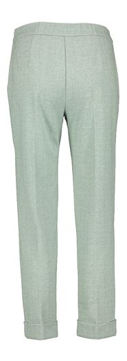 Peppermint kleurige broek met print Marie Mero 