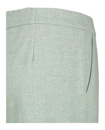 Peppermint kleurige broek met print Marie Mero 