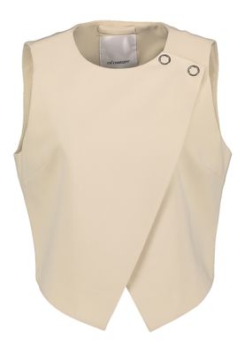 Vanille kleurige gilet Co'Couture