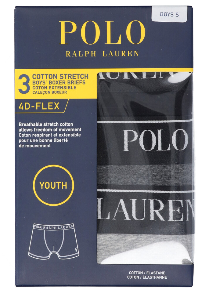 Mulitcolor 3- pack boxershort Ralph Lauren