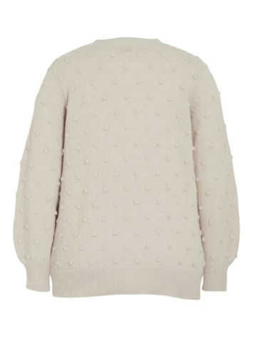 Zandkleurige gilet met houtlookknopen Vituli Evoked