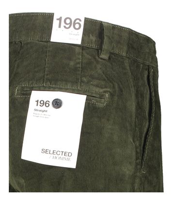 Rosin ribfluwelen straight broek Selected 