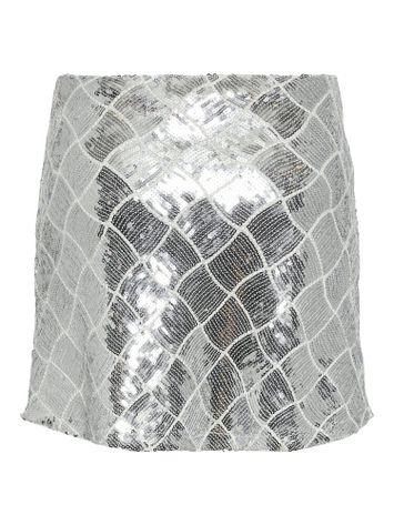 Silver rok met pailletten YAS