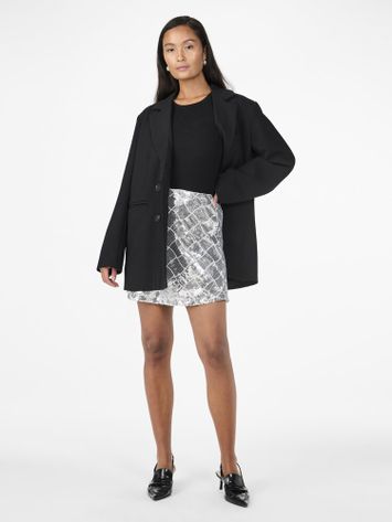 Silver rok met pailletten YAS