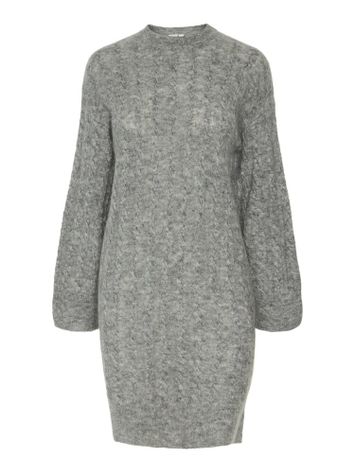 Medium grey melange jurk YAS