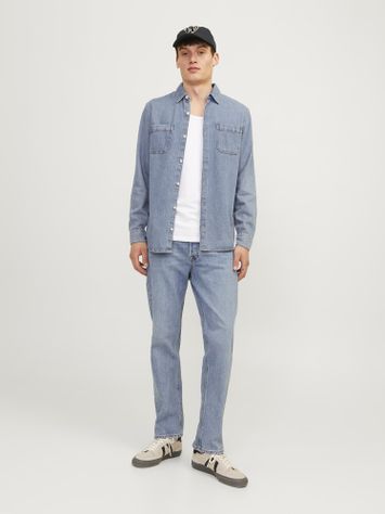 Licht blauwe jeans in relaxed fit Jack & Jones