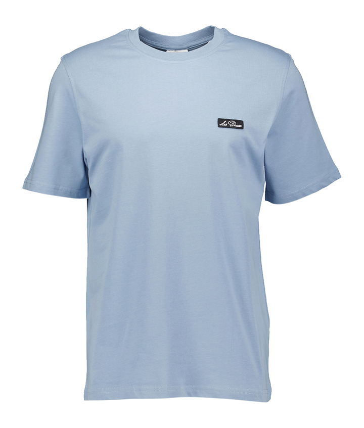 Lichtblauwe t-shirt met logo Les Deux