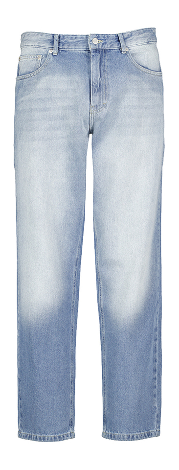 Lichtblauwe katoenen afgewassen relaxed fit jeans Ryder Les Deux