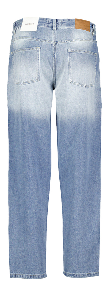 Lichtblauwe katoenen afgewassen relaxed fit jeans Ryder Les Deux