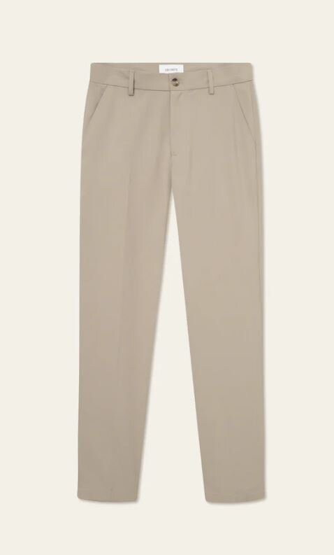 Beige regular fit broek Como Les Deux