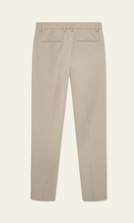 Beige regular fit broek Como Les Deux