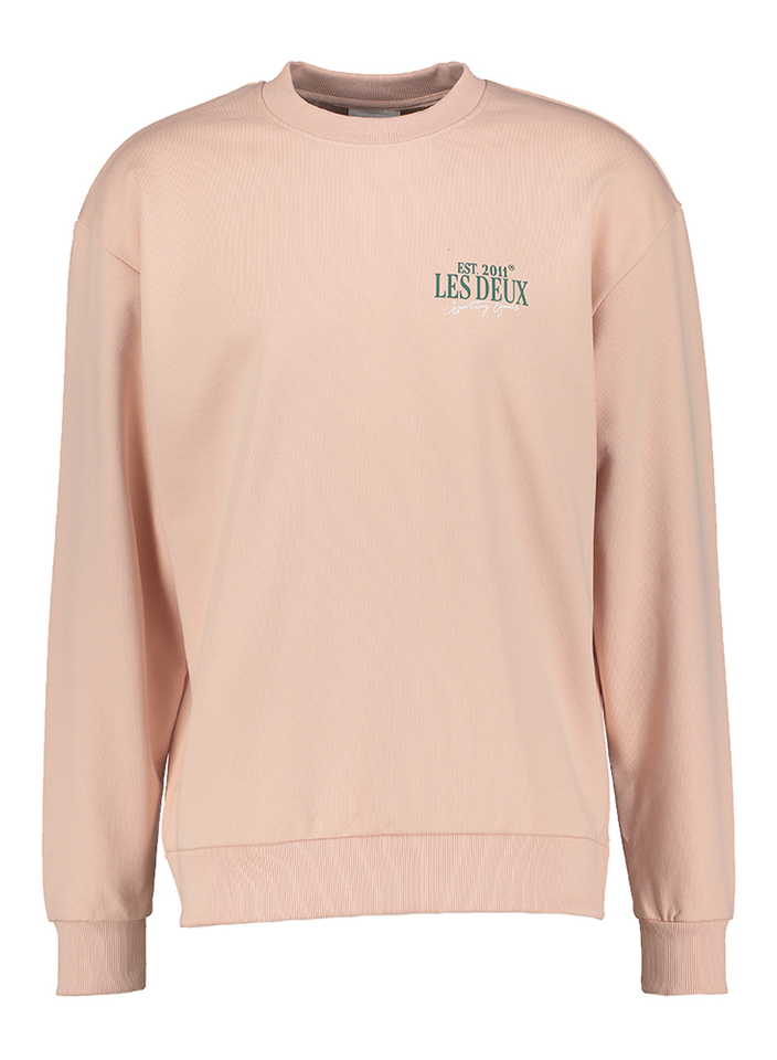 Lichtroze sweater met print op de rug Les Deux