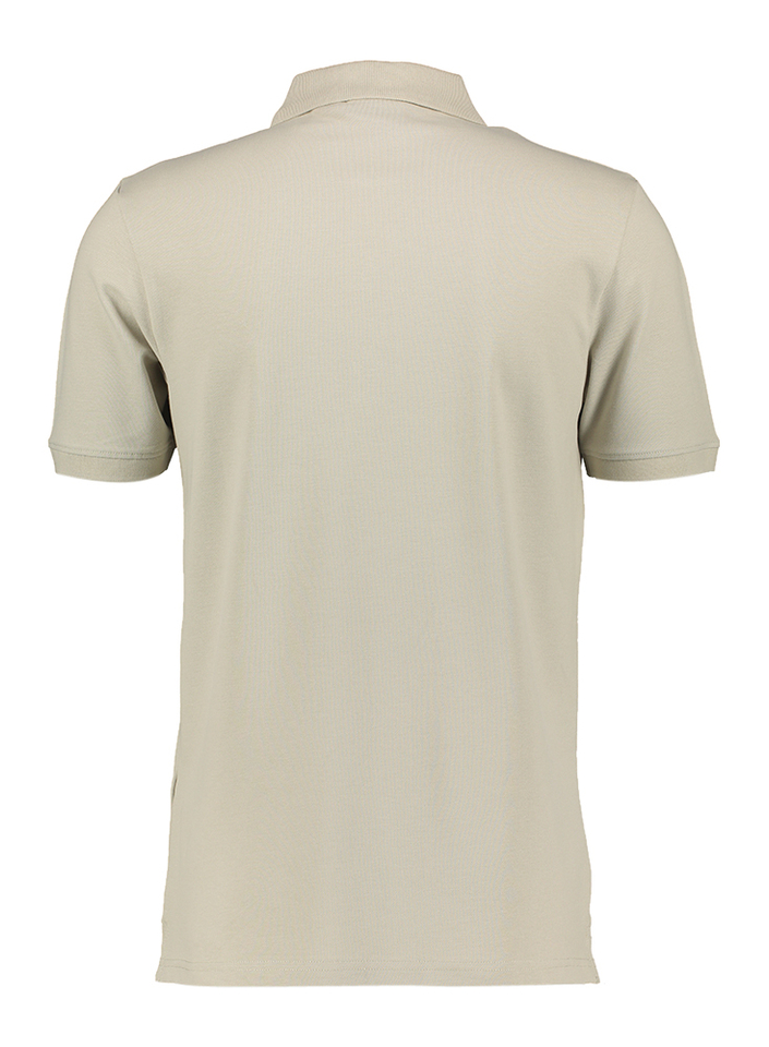 Beige katoenen polo met korte mouwen Lyle & Scott