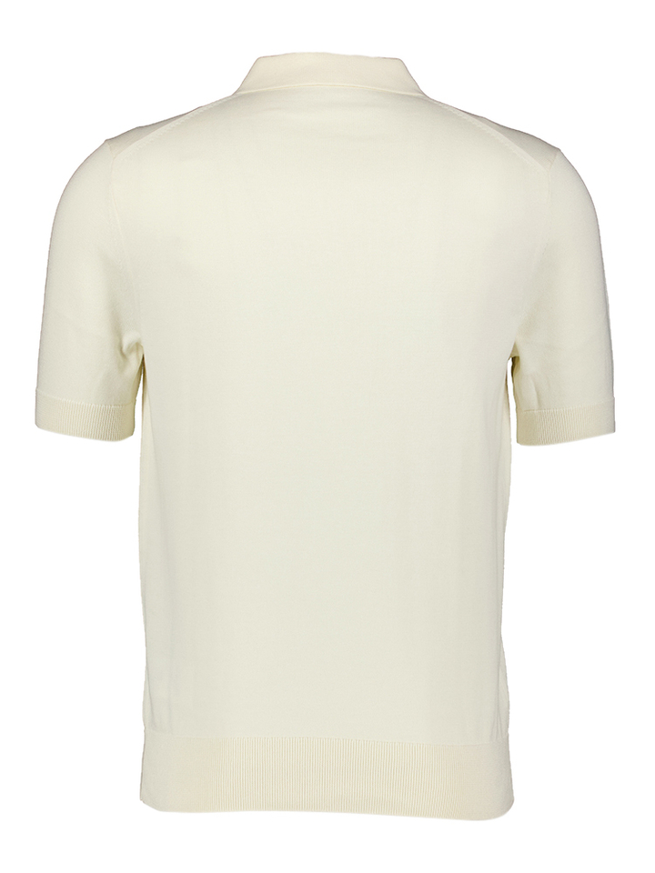 Ecru polo met groen accent Fred Perry