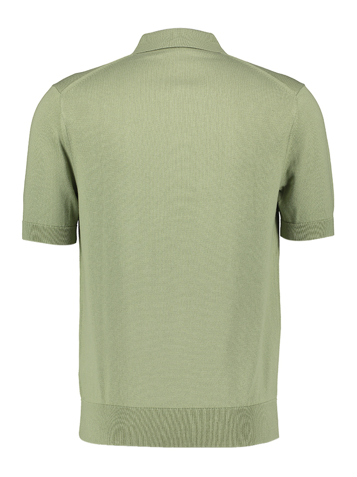 Olijfgroene polo in tricot Fred Perry