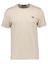 Ecru t-shirt met ronde hals en kort mouwen Fred Perry 
