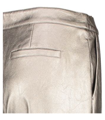 Zilverkleurige metallic broek Twinset